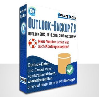 SmartTools Outlook Backup 7.9   Outlook Daten sichern oder auf andere Rechner bertragen   fr Outlook 2013, 2010, 2007, 2003 und 2002/XP: Software
