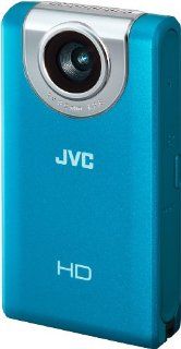 JVC GC FM2AEU Full HD Pocket Camcorder 3 Zoll blau: Kamera & Foto
