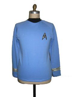 STAR TREK Kostm TOS Classic Spock Uniform shirt blau   Baumwolle   XL: Spielzeug