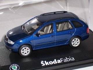 Skoda Fabia i 1 Kombi Combi Deep Sea Blue Metallic Blau 143ab004k 1/43 Abrex Modellauto Modell Auto: Spielzeug