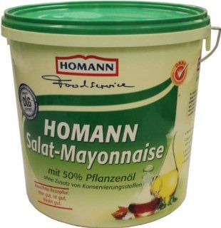 Homann Salat Mayonnaise 50% 10kg: Lebensmittel & Getrnke