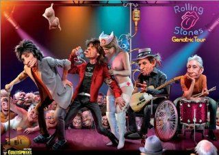 Poster 84 x 57 cm   "Rolling Stones 2011" von Arno Funke: Arno Funke: .de: Küche & Haushalt