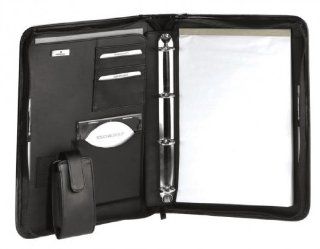 Bodenschatz Schreibmappe, schwarz, Gre 26 x 5 x 35 cm: Bürobedarf & Schreibwaren