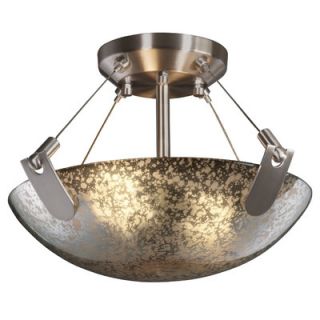 Fusion 2 Light Semi Flush Bowl by Justice Design Group