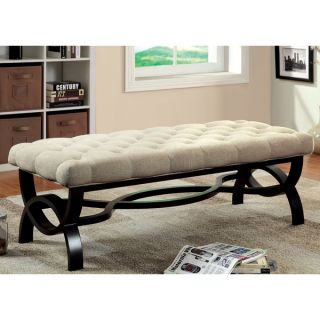 Furniture of America Chrissie Tufted Flax Bench   16871741  