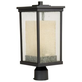 Riviera One Light Outdoor Post Lantern in Oiled Bronze   Energy Star