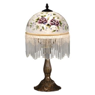 Dale Tiffany Rose Beaded Table Lamp   Tiffany Lamps