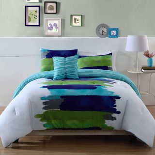 Watercolor Blue Comforter Set