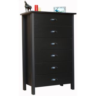 Venture Horizon Black Finish 6 drawer Chest  ™ Shopping