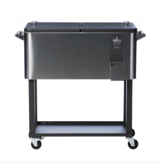 Trinity Stainless Steel Cooler with Shelf   Shopping   Big