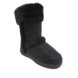 Blue Girls K Chuckie Suede Mid calf Fuzzy Boots   16017126