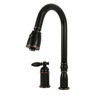 Traditional Oil Rubbed Bronze Pull Down Kitchen Faucet  