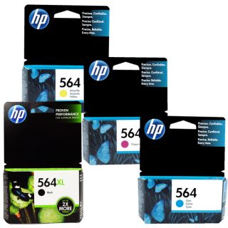 HP 564XL Black and HP 564 Color Ink Cartridges (Pack of 4)  