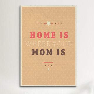 American Flat Home Is Mom Textual Art on Canvas by iCanvas