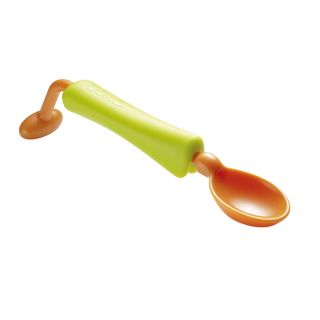Beaba Childrens Safe Rotating Handle Spoon in Orange