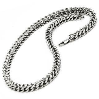 Oliveti Stainless Steel Mens 24 inch Franco Chain  