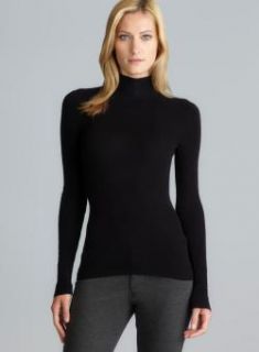 Joan Vass Ribbed Black Turtleneck  ™ Shopping