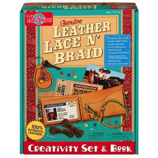 Genuine Leather Lace and Braid Creativity Set and Book  
