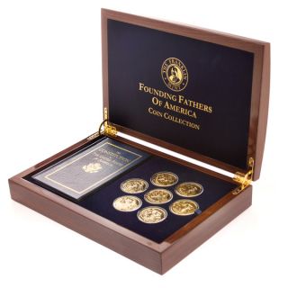 Franklin Mint Founding Fathers 24 karat Gold coated Coin Collection