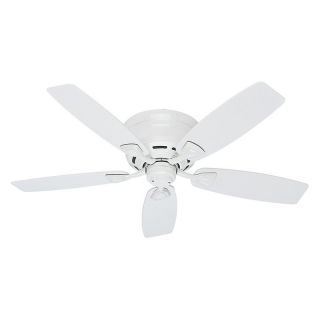 Hunter 53119 Sea Wind 48 in. Indoor/Outdoor Ceiling Fan   White   Indoor Ceiling Fans