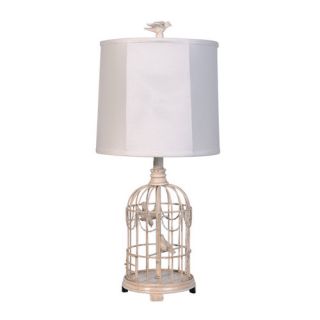 AHS Lighting Bird Cage 24 H Table Lamp with Drum Shade