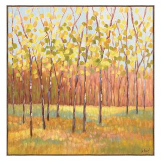 Libby Smart   Yellow and Green Trees   Center   30 x 30