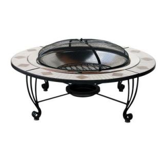 UniFlame 35 in. Ceramic Tile Fire Pit WAD506AS