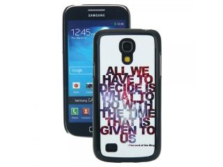 Delicate Fuchsia Letter PC & Aluminum Hard Protective Case for Samsung Galaxy S4 Mini (White Background)