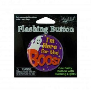 I'm Here For The Boos Flashing Button   Set of 24