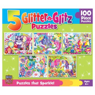 Masterpieces Glitter and Glitz Puzzle Assortment   Pack of 5