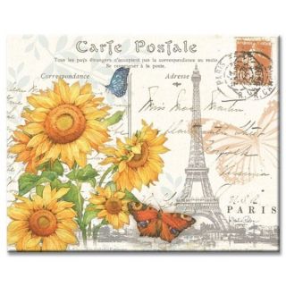 Counterart Glass Sunflower Postcard Cutting Board