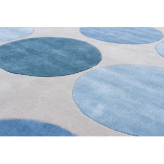 Chandra Rugs INT Hand Tufted Rectangle Contemporary Blue/Gray Area Rug