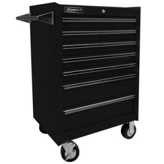 Homak Professional 27 in. 7 Drawer Rolling Cabinet, Black BK04072601