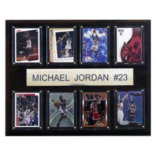 NBA 12 x 15 in. Michael Jordan Chicago Bulls 8 Card Plaque   Collectible Wall Art & Photography