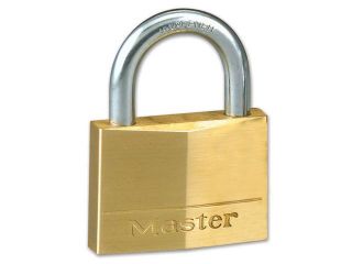 MASTER LOCK 150D 2" Brass Padlock with 2 Nickel plated Brass Keys