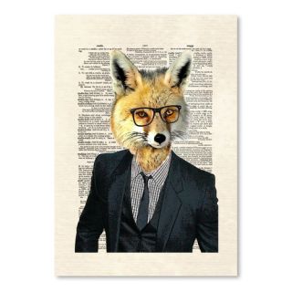 Fox Suit Graphic Art on Wrapped Canvas by Americanflat