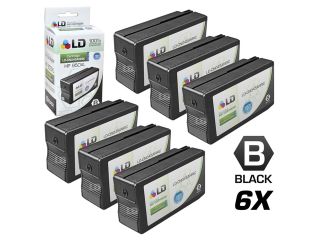 LD © Remanufactured Replacement for Hewlett Packard HP 950XL / 950 Ink Cartridges Set of 6 Black CN045AN for use in OfficeJet Pro 251dw, 276w MFP, 8100, 8600, 8600 Plus & 8600 Premium Printers