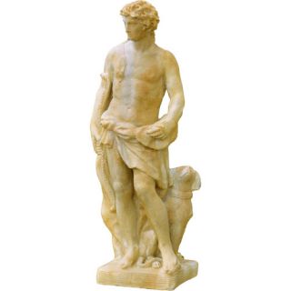 OrlandiStatuary Apollo of Hunt with Dog Statue