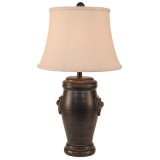 Casual Living Square Shutter Pot 30 H Table Lamp with Empire Shade by