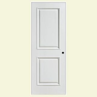 Masonite 36 in. x 80 in. Palazzo Capri Smooth 2 Panel Square Solid Core Primed Composite Single Prehung Interior Door 108869