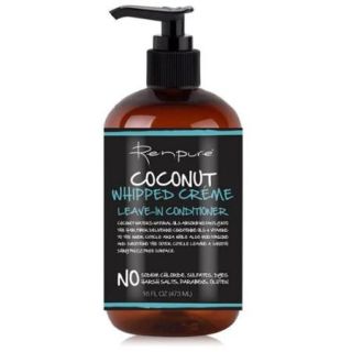 Renpure Coconut Whipped Creme Leave In Conditioner, 16 oz (Pack of 2)