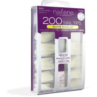 Nailene Curve Overlap Nail Tips Kit, 200 count