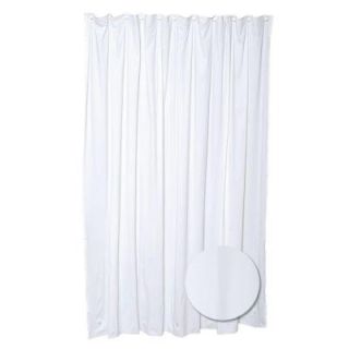 Glacier Bay 70 in. W x 72 in. H Vinyl Shower Curtain Liner in White H28WHD