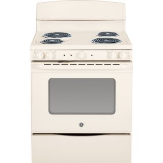 GE Freestanding 5 cu ft Self Cleaning Electric Range (Bisque) (Common: 30 in; Actual: 29.87 in)