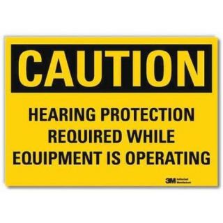 LYLE U1 1029 RD_7X5 Caution Sign, 7x5 In., English