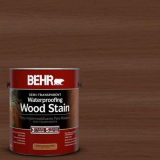 BEHR 1 gal. #ST 135 Sable Semi Transparent Waterproofing Wood Stain 307701