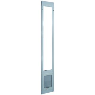 Medium White Aluminum Sliding Pet Door (Actual: 10.5 in x 7.5 in)