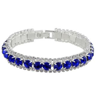 Zodaca Blue Free Size Fashion Woman Crystal Bracelet  