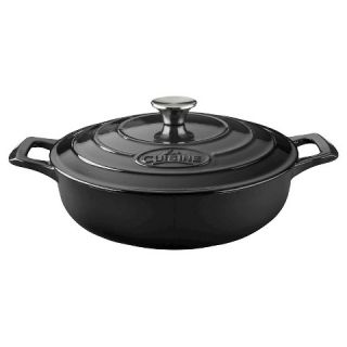 La Cuisine LC 3140 Saute 3.75 Qt. Cast Iron Casserole   Black