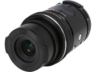 OLYMPUS AIR A01 V208010BU000 Black 16.05 MP Mirrorless Micro Four Thirds Lens Style Digital Camera   Body